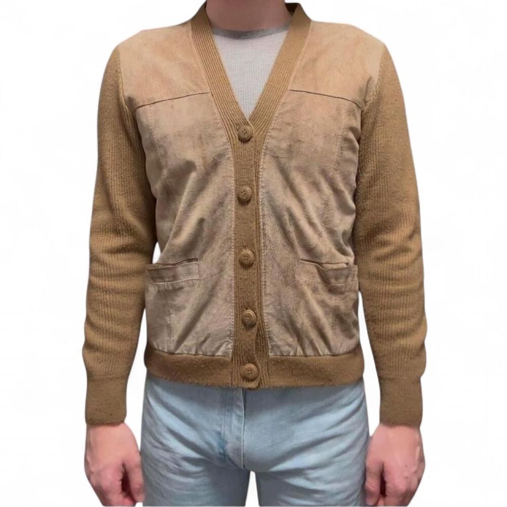 Unbranded Men's Tan Cardigan